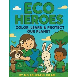 Islam, Md Ashraful Eco Heroes: Color, Learn & Protect Our Planet — A Fun Eco-Friendly Coloring & Activity Book Teaching Kids Ages 5-10 About Recycling, Saving Water & Loving the Earth Islam, Md Ashraful Eco Heroes: Color, Learn & Protect Our Planet — A Fun Eco-Friendly Coloring & Activity Book Teaching Kids Ages 5-10 About Recycling, Saving Water & Loving the Earth