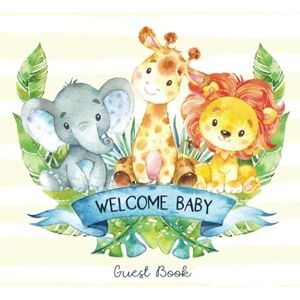 Aunt Meg and Me Journals Welcome Baby Guest Book: Safari Jungle Baby Shower Guestbook + BONUS Gift Tracker Log and Keepsake Pages Baby Animals Elephant Giraffe Lion Aunt Meg and Me Journals Welcome Baby Guest Book: Safari Jungle Baby Shower Guestbook + BONUS Gift Tracker Log and Keepsake Pages Baby Animals Elephant Giraffe Lion
