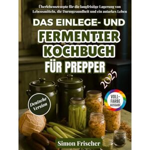 Frischer, Simon Das Einlege- und Fermentierkochbuch für Prepper: Überlebensrezepte für die langfristige Lagerung von Lebensmitteln, die Darmgesundheit und ein autarkes Leben Frischer, Simon Das Einlege- und Fermentierkochbuch für Prepper: Überlebensrezepte für die langfristige Lagerung von Lebensmitteln, die Darmgesundheit und ein autarkes Leben