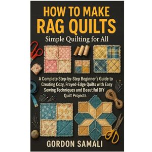 Samali, Gordon How to Make Rag Quilts: Simple Quilting for All: A Complete Step-by-Step Beginner’s Guide to Creating Cozy, Frayed-Edge Quilts with Easy Sewing Techniques and Beautiful DIY Quilt Projects Samali, Gordon How to Make Rag Quilts: Simple Quilting for All: A Complete Step-by-Step Beginner’s Guide to Creating Cozy, Frayed-Edge Quilts with Easy Sewing Techniques and Beautiful DIY Quilt Projects