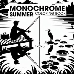 Ink, VasLak Monochrome Summer Coloring Book: Bold Black Line Art of Relaxing Summer Scenes for Stress Relief and Mindful Fun – For Adults, Teens & Kids (monochrome coloring book for adults) Ink, VasLak Monochrome Summer Coloring Book: Bold Black Line Art of Relaxing Summer Scenes for Stress Relief and Mindful Fun – For Adults, Teens & Kids (monochrome coloring book for adults)