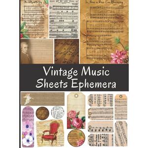 Paper Publishing, Peter Vintage Music Sheets Ephemera: One-Sided Decorative Paper for Junk Journaling, Scrapbooking, Decoupage, Collages & Mixed Media, Vintage Sheet Music ... of Authentic Ephemera (110+ Pieces) Paper Publishing, Peter Vintage Music Sheets Ephemera: One-Sided Decorative Paper for Junk Journaling, Scrapbooking, Decoupage, Collages & Mixed Media, Vintage Sheet Music ... of Authentic Ephemera (110+ Pieces)