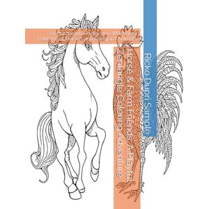 Sample, Ricko Dupri Horse & Farm Friends: A Playful Zentangle Coloring Adventure: 61 Humorous, Tricky, and Whimsical Patterns of Horses and Barnyard Animals Sample, Ricko Dupri Horse & Farm Friends: A Playful Zentangle Coloring Adventure: 61 Humorous, Tricky, and Whimsical Patterns of Horses and Barnyard Animals
