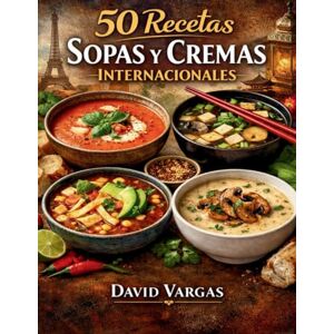 Vargas, David 50 Recetas de Sopas y Cremas Internacionales: Platos reconfortantes inspirados en distintas culturas fáciles de preparar y llenos de sabor Vargas, David 50 Recetas de Sopas y Cremas Internacionales: Platos reconfortantes inspirados en distintas culturas fáciles de preparar y llenos de sabor