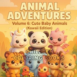 Raman, Rangan ANIMAL ADVENTURES – Volume 6: Cute Baby Animals (Kawaii Edition): Adorable Baby Creatures to Color, Cuddle & Love! Raman, Rangan ANIMAL ADVENTURES – Volume 6: Cute Baby Animals (Kawaii Edition): Adorable Baby Creatures to Color, Cuddle & Love!