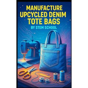 SCHOOL, STEM Manufacture Upcycled Denim Tote Bags: Transform Old Jeans into Stylish, Eco-Friendly and Durable Fashion Accessories SCHOOL, STEM Manufacture Upcycled Denim Tote Bags: Transform Old Jeans into Stylish, Eco-Friendly and Durable Fashion Accessories