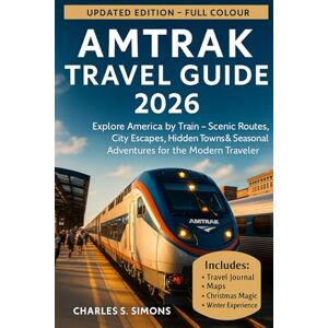 Simons, Charles S. Amtrak Travel Guide 2026: Explore America by Train — Scenic Routes, City Escapes, Hidden Towns & Seasonal Adventures for the Modern Traveler Simons, Charles S. Amtrak Travel Guide 2026: Explore America by Train — Scenic Routes, City Escapes, Hidden Towns & Seasonal Adventures for the Modern Traveler