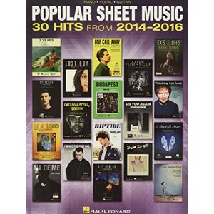 Hal Leonard Publishing Corporation Popular Sheet Music 30 Hits from 2014-2016 (Piano Vocal Guitar Book) Hal Leonard Publishing Corporation Popular Sheet Music 30 Hits from 2014-2016 (Piano Vocal Guitar Book)