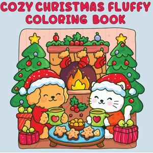 Color Bunny Press Cozy Christmas Fluffy Coloring Book: Winter Coloring Book for Adults And Teens Featuring Cozy and Hygge Holiday Scenes with Cute Animal Characters Color Bunny Press Cozy Christmas Fluffy Coloring Book: Winter Coloring Book for Adults And Teens Featuring Cozy and Hygge Holiday Scenes with Cute Animal Characters