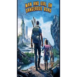 Max, Mat Man and girl on dangerous road Max, Mat Man and girl on dangerous road