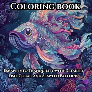 Blackfoot, Samantha Escape into Tranquility with Detailed Fish, Coral, and Seaweed Patterns Coloring Book For Adults and Teens: Ornate Marine Life and Flowing Patterns to Soothe Your Mind and Relieve Your Stress Blackfoot, Samantha Escape into Tranquility with Detailed Fish, Coral, and Seaweed Patterns Coloring Book For Adults and Teens: Ornate Marine Life and Flowing Patterns to Soothe Your Mind and Relieve Your Stress