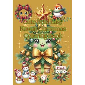 Boutique, Once In A Blue Moon Cute Bold Easy Kawaii Christmas Coloring Book Boutique, Once In A Blue Moon Cute Bold Easy Kawaii Christmas Coloring Book