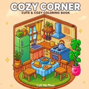 Moon, Call me Cozy Corner: Coloring Book for Adults and Teens With Cute and Easy Hygge Spaces to Color for Relaxation Cozy Spaces Coloring Moon, Call me Cozy Corner: Coloring Book for Adults and Teens With Cute and Easy Hygge Spaces to Color for Relaxation Cozy Spaces Coloring