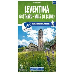 Hallwag Kümmerly+Frey Leventina / Gotthard / Valle di Blenio: 43 (Hiking maps of Switzerland) Hallwag Kümmerly+Frey Leventina / Gotthard / Valle di Blenio: 43 (Hiking maps of Switzerland)