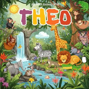 Loka, Nona Alphabet Animals with Theo: A Unique Custom Name Book for Theo Featuring Theo's Name in Fun Animal Adventures, Vibrant Illustrations, and Engaging ... name gift and custom theo name book gift Loka, Nona Alphabet Animals with Theo: A Unique Custom Name Book for Theo Featuring Theo's Name in Fun Animal Adventures, Vibrant Illustrations, and Engaging ... name gift and custom theo name book gift