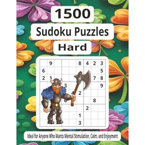 Puzzle books, V.S Shayaan Hard 1500 Sudoku Puzzles: Ideal for Anyone Who Wants Mental Stimulation, Calm, and Enjoyment Puzzle books, V.S Shayaan Hard 1500 Sudoku Puzzles: Ideal for Anyone Who Wants Mental Stimulation, Calm, and Enjoyment