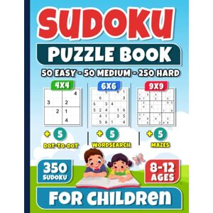 Cardamone, Carson Sudoku for Children 8-12: Big Sudoku Exciting Puzzle Book for Kids 8-12 with 350 Sudoku Challenges & Fun Bonus Activities, With Solutions Cardamone, Carson Sudoku for Children 8-12: Big Sudoku Exciting Puzzle Book for Kids 8-12 with 350 Sudoku Challenges & Fun Bonus Activities, With Solutions