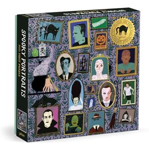 Galison Spooky Portraits 500 Piece Foil Puzzle Galison Spooky Portraits 500 Piece Foil Puzzle