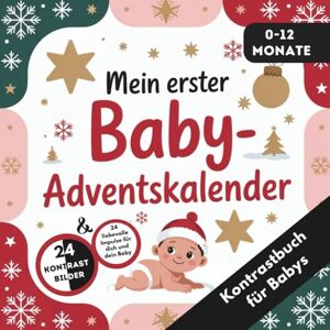 Publishing, LenoArts Adventskalender Baby Kontrastbuch für Babys von 0-12 Monaten mit 24 weihnachtlichen Kontrastbildern Publishing, LenoArts Adventskalender Baby Kontrastbuch für Babys von 0-12 Monaten mit 24 weihnachtlichen Kontrastbildern