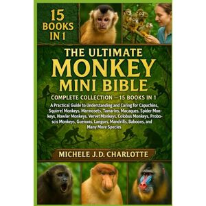 J.D CHARLOTTE, MICHELE THE ULTIMATE MONKEY MINI BIBLE: COMPLETE COLLECTION — 15 BOOKS IN 1: A Practical Guide to Understanding and Caring for Capuchins, Squirrel Monkeys, ... Monkeys, Vervet Monkeys, Colobus Monkeys J.D CHARLOTTE, MICHELE THE ULTIMATE MONKEY MINI BIBLE: COMPLETE COLLECTION — 15 BOOKS IN 1: A Practical Guide to Understanding and Caring for Capuchins, Squirrel Monkeys, ... Monkeys, Vervet Monkeys, Colobus Monkeys