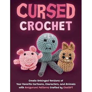 Editors of Ulysses Press Cursed Crochet: Create Unhinged Versions of Your Favorite Cartoons, Characters, and Animals with Amigurumi Patterns Crafted by ChatGPT Editors of Ulysses Press Cursed Crochet: Create Unhinged Versions of Your Favorite Cartoons, Characters, and Animals with Amigurumi Patterns Crafted by ChatGPT