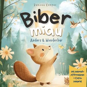 Kemper, Ramona Bibermiau Anders und wunderbar: Eine Mutmachgeschichte über Selbstvertrauen mit Ich-Affirmationen Kemper, Ramona Bibermiau Anders und wunderbar: Eine Mutmachgeschichte über Selbstvertrauen mit Ich-Affirmationen