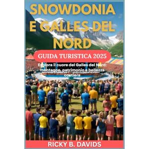 DAVIDS, RICKY B. SNOWDONIA E GALLES DEL NORD GUIDA TURISTICA 2025: Esplora il cuore del Galles del Nord: montagne, patrimonio e bellezza costiera DAVIDS, RICKY B. SNOWDONIA E GALLES DEL NORD GUIDA TURISTICA 2025: Esplora il cuore del Galles del Nord: montagne, patrimonio e bellezza costiera