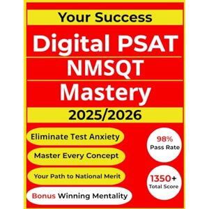 Sterling, Anya Digital PSAT Mastery 2025-26: Your All-Inclusive Prep Book to a Top Score. Eliminate test anxiety. Master every concept, ace the adaptive format, & get the National Merit Scholarship you deserve. Sterling, Anya Digital PSAT Mastery 2025-26: Your All-Inclusive Prep Book to a Top Score. Eliminate test anxiety. Master every concept, ace the adaptive format, & get the National Merit Scholarship you deserve.