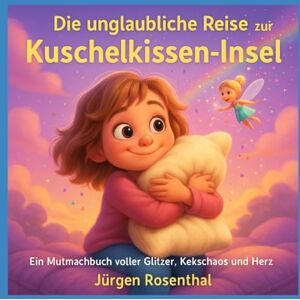Rosenthal, Jürgen Die unglaubliche Reise zur Kuschelkissen-Insel: Ein Mutmachbuch voller Glitzer, Kekschaos und Herz Rosenthal, Jürgen Die unglaubliche Reise zur Kuschelkissen-Insel: Ein Mutmachbuch voller Glitzer, Kekschaos und Herz
