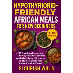 WILLS, FLOURISH HYPOTHYROID-FRIENDLY AFRICAN MEALS FOR NEW BEGINNERS: +130 Energizing Recipes and 30-Day Meal Plans to Boost Metabolism, Balance Hormones, and Restore Energy with Authentic African Flavors WILLS, FLOURISH HYPOTHYROID-FRIENDLY AFRICAN MEALS FOR NEW BEGINNERS: +130 Energizing Recipes and 30-Day Meal Plans to Boost Metabolism, Balance Hormones, and Restore Energy with Authentic African Flavors