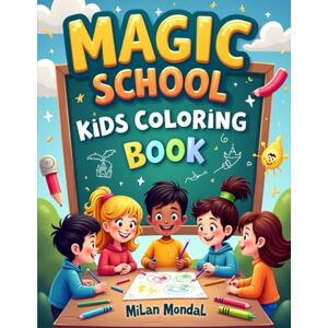 Mondal, Milan Magic School Kids Coloring Book: Whimsical Wizard Adventures & Enchanted Spell Lessons for Creative Young Artists Mondal, Milan Magic School Kids Coloring Book: Whimsical Wizard Adventures & Enchanted Spell Lessons for Creative Young Artists