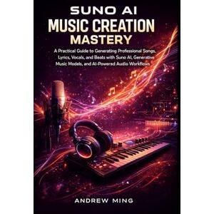 Ming, Andrew Suno AI Music Creation Mastery: A Practical Guide to Generating Professional Songs, Lyrics, Vocals, and Beats with Suno AI, Generative Music Models, and AI-Powered Audio Workflows Ming, Andrew Suno AI Music Creation Mastery: A Practical Guide to Generating Professional Songs, Lyrics, Vocals, and Beats with Suno AI, Generative Music Models, and AI-Powered Audio Workflows