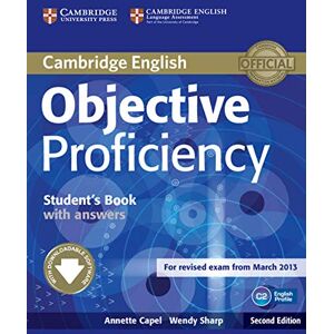 Capel, Annette Objective Proficiency Student's Book with Answers with Downloadable Software Capel, Annette Objective Proficiency Student's Book with Answers with Downloadable Software