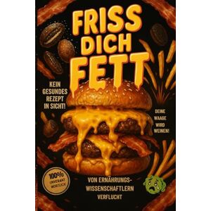 Schwarz, Alexander Friss dich fett – Das Anti-Diät-Kochbuch für skrupellose Genießer: Die besten Rezepte für ein kurzes, aber glückliches Leben – von Deep-Fried Butter bis Herzinfarkt-Burger Schwarz, Alexander Friss dich fett – Das Anti-Diät-Kochbuch für skrupellose Genießer: Die besten Rezepte für ein kurzes, aber glückliches Leben – von Deep-Fried Butter bis Herzinfarkt-Burger