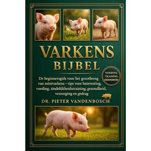 Vandenbosch, Dr. Pieter Varkens Bijbel: De beginnersgids voor het grootbrengen van minivarkens – tips voor huisvesting, voeding, zindelijkheidstraining, gezondheid, verzorging en gedrag Vandenbosch, Dr. Pieter Varkens Bijbel: De beginnersgids voor het grootbrengen van minivarkens – tips voor huisvesting, voeding, zindelijkheidstraining, gezondheid, verzorging en gedrag