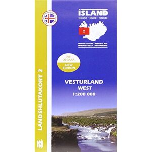 Mál og menning West Iceland Map 1: 200 000: Regional map 2 Mál og menning West Iceland Map 1: 200 000: Regional map 2