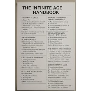 Goldston PhD, Justin The Infinite Age Playbook: Goldston’s Frameworks for Infinite Possibility: 62 (The SydTek University Stacks) Goldston PhD, Justin The Infinite Age Playbook: Goldston’s Frameworks for Infinite Possibility: 62 (The SydTek University Stacks)