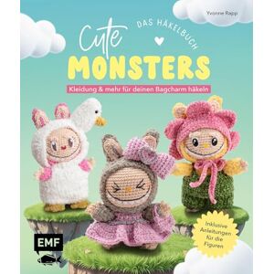 Rapp, Yvonne Cute Monsters Das Häkelbuch für Labubu-Fans inklusive Anleitungen für die Figuren!: Kleidung und mehr für deinen Bagcharm häkeln Von Latzhose bis Einhorn-Kostüm Rapp, Yvonne Cute Monsters Das Häkelbuch für Labubu-Fans inklusive Anleitungen für die Figuren!: Kleidung und mehr für deinen Bagcharm häkeln Von Latzhose bis Einhorn-Kostüm