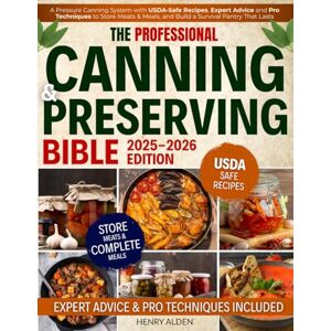 Alden, Henry The Professional Canning and Preserving Bible: A Pressure Canning System with USDA-Safe Recipes, Expert Advice and Pro Techniques to Store Meats & Meals, and Build a Survival Pantry That Lasts Alden, Henry The Professional Canning and Preserving Bible: A Pressure Canning System with USDA-Safe Recipes, Expert Advice and Pro Techniques to Store Meats & Meals, and Build a Survival Pantry That Lasts