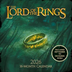 Pyramid LORD OF THE RINGS (LOTR) 2026 Square Wall Calendar – Official 16-Month Middle-earth Calendar with Epic Movie Imagery – Gift for Fantasy Fans & Tolkien Collectors Pyramid LORD OF THE RINGS (LOTR) 2026 Square Wall Calendar – Official 16-Month Middle-earth Calendar with Epic Movie Imagery – Gift for Fantasy Fans & Tolkien Collectors