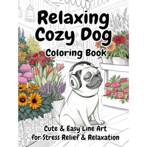 Creator, Kid Books Relaxing Cozy Dog Coloring Book: Cute & Easy Line Art for Stress Relief Relaxation with Puppies Large Print Easy Designs for Beginners Kids & Adults Dog Lovers Creator, Kid Books Relaxing Cozy Dog Coloring Book: Cute & Easy Line Art for Stress Relief Relaxation with Puppies Large Print Easy Designs for Beginners Kids & Adults Dog Lovers