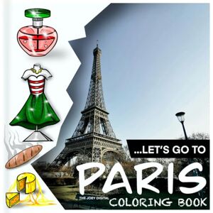 Digital, The Joey Let’s Go To PARIS Coloring Book Digital, The Joey Let’s Go To PARIS Coloring Book