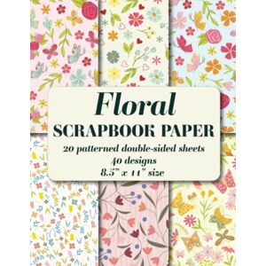 Studio, Artful Paper Floral Scrapbook Paper: 20 patterned double sided sheets. 8.5" x 11". 40 designs (Decorative Craft Paper) Studio, Artful Paper Floral Scrapbook Paper: 20 patterned double sided sheets. 8.5" x 11". 40 designs (Decorative Craft Paper)