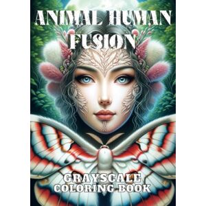 Coloring, Nori Art Animal Human Fusion: Grayscale Coloring Book Coloring, Nori Art Animal Human Fusion: Grayscale Coloring Book