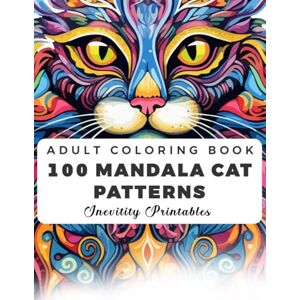 Printables, inevitity 100 Mandala Cat Patterns: An Adult Coloring Book with Fun, Easy, and Relaxing Cat Designs for Stress Relief Printables, inevitity 100 Mandala Cat Patterns: An Adult Coloring Book with Fun, Easy, and Relaxing Cat Designs for Stress Relief