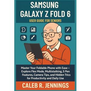 Jennings, Caleb R. SAMSUNG GALAXY Z FOLD 6 USER GUIDE FOR SENIORS: Master Your Foldable Phone with Ease – Explore Flex Mode, Multitasking, S Pen Features, Camera Tips, and Hidden Tricks for Productivity and Daily Use Jennings, Caleb R. SAMSUNG GALAXY Z FOLD 6 USER GUIDE FOR SENIORS: Master Your Foldable Phone with Ease – Explore Flex Mode, Multitasking, S Pen Features, Camera Tips, and Hidden Tricks for Productivity and Daily Use