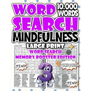 Salvatore, Modo Mindfulness Word Search Large Print – Memory Booster Edition: Train your brain, strengthen recall, and enjoy mindful relaxation. (Mindfulness Word ... Relaxation & Stress Relief Puzzle Collection) Salvatore, Modo Mindfulness Word Search Large Print – Memory Booster Edition: Train your brain, strengthen recall, and enjoy mindful relaxation. (Mindfulness Word ... Relaxation & Stress Relief Puzzle Collection)