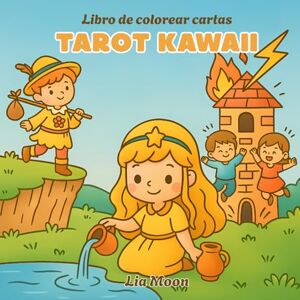 Moon, Lia Tarot Kawaii Libro de colorear cartas: Arcanos mayores y menores en versión adorable, cute y cozy Moon, Lia Tarot Kawaii Libro de colorear cartas: Arcanos mayores y menores en versión adorable, cute y cozy