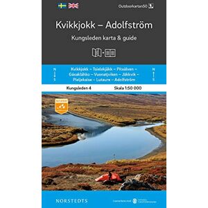 Active Kvikkjokk Adolfström Kungsleden 4 map + guide (4): Kungsleden Map & Guide (Outdoorkartan 50) Active Kvikkjokk Adolfström Kungsleden 4 map + guide (4): Kungsleden Map & Guide (Outdoorkartan 50)