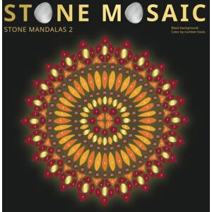 Family, Belba STONE MOSAIC. STONE MANDALAS 2. Black background.: Color by number book. Family, Belba STONE MOSAIC. STONE MANDALAS 2. Black background.: Color by number book.